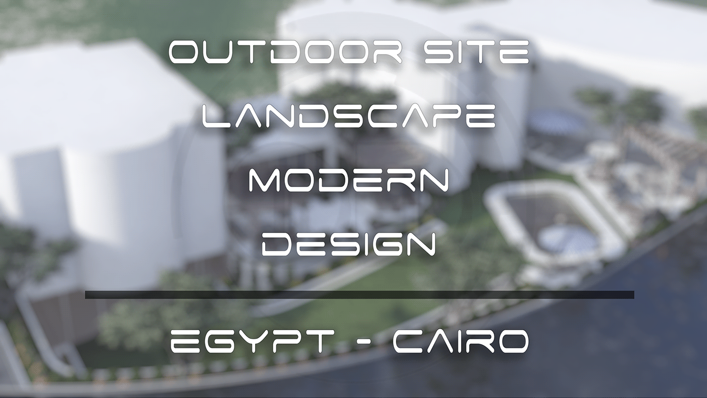 Landscape architecture Render visualization 3D modern exterior Nature Sustainable Design green architecture