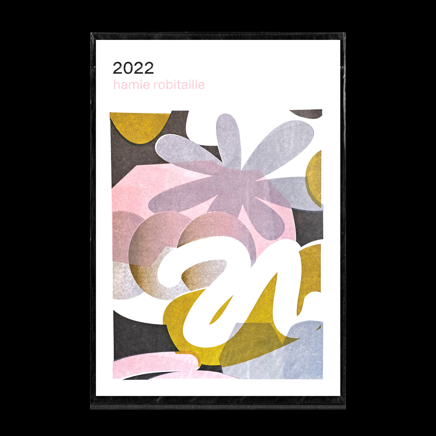2022 Calendar calendar gradients ILLUSTRATION  Montreal Poster Design print design  risograph shapes typography  