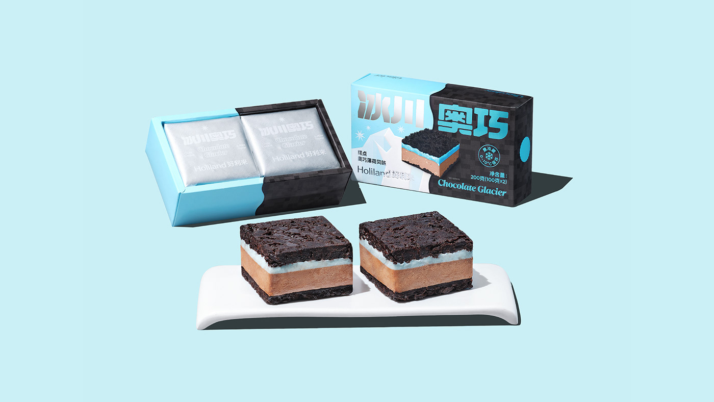mint chocolate oreo ice cold cool FREEZE Packaging Food  pastry
