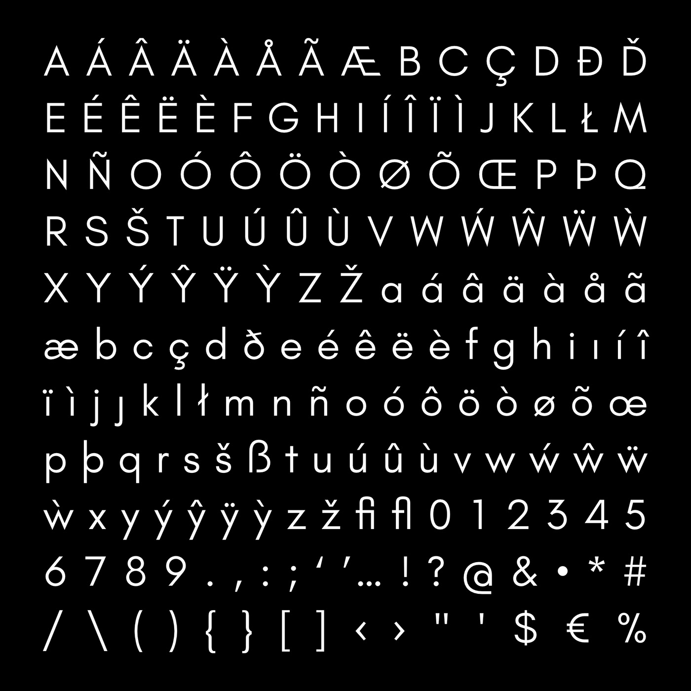 Glacial Indifference Open Source Typeface On Behance