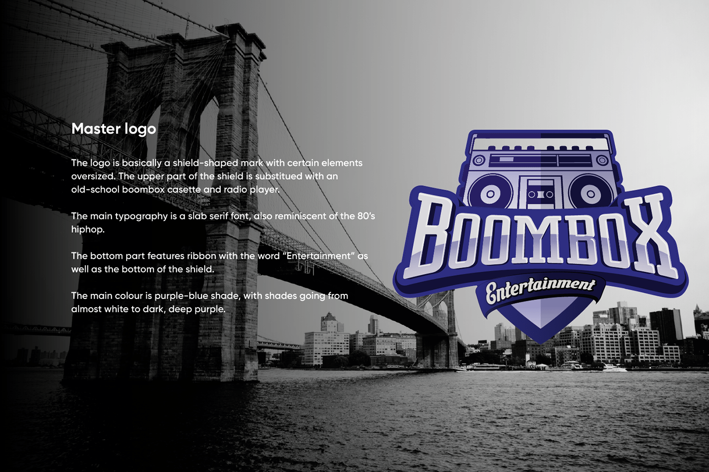 boombox brand Croatia hiphop identity logo music osijek rap Urban