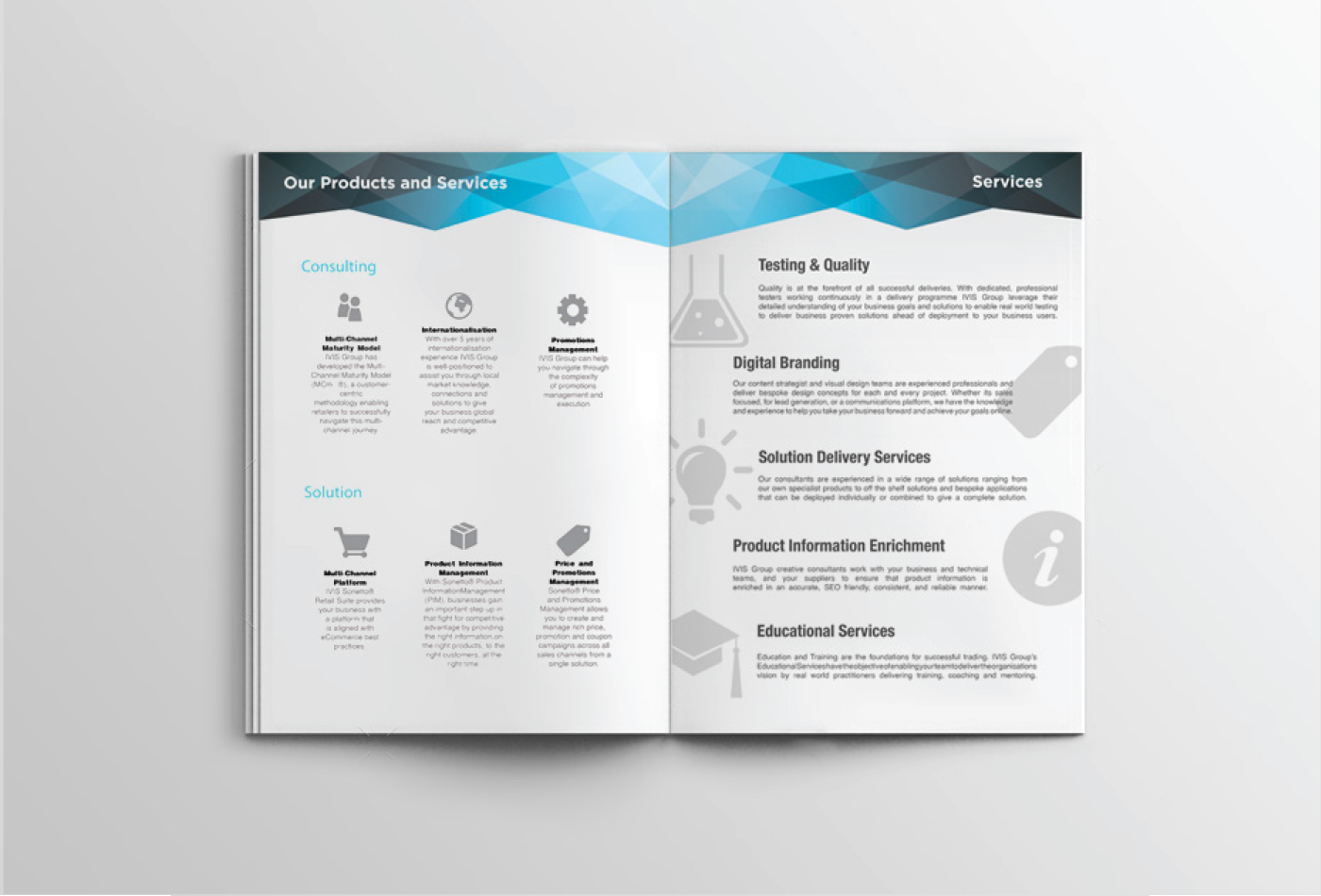 editorial design brochure corporate graphic