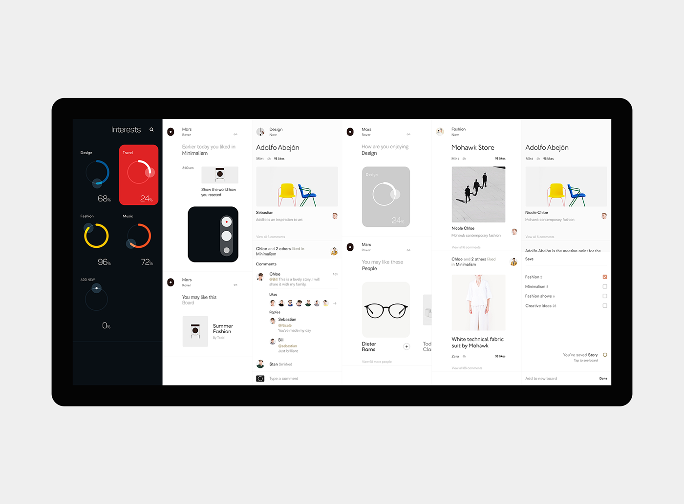 design minimal UI ux app user experience user interface clean contemporary ios mobile modern typepography Typeface