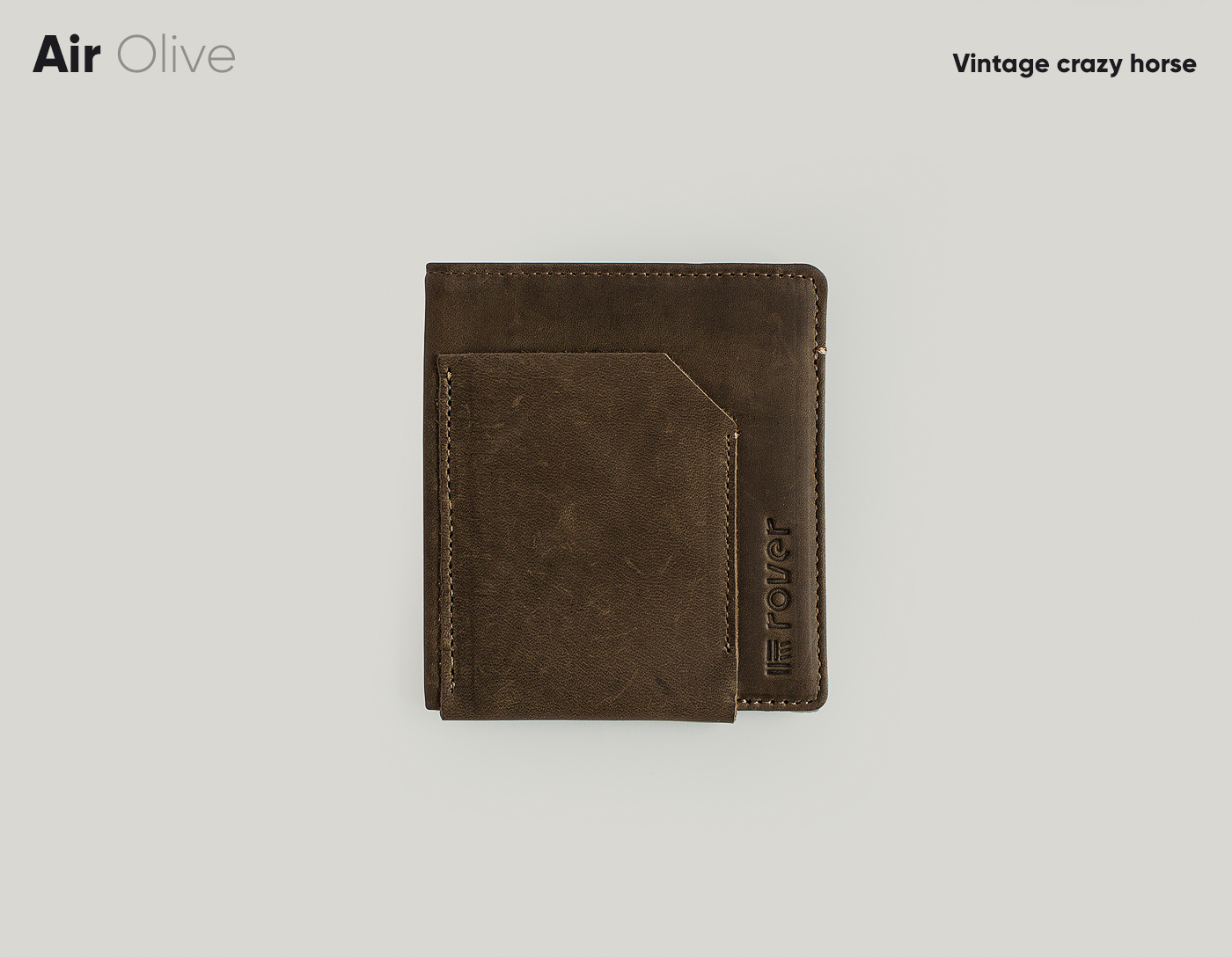 WALLET leather Passport cover cardholder Cognac olive Moscow
