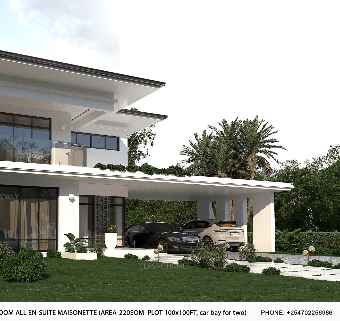 building architecture visualization Render corona modern exterior home Classic