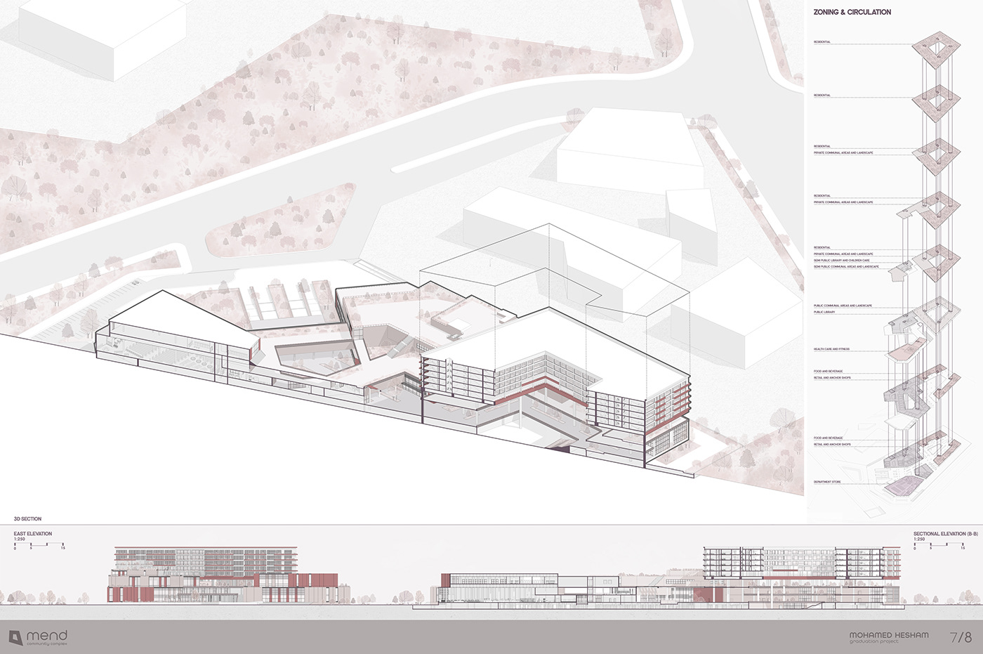3D architecture archviz design exterior graduation Interior Project Render visualization