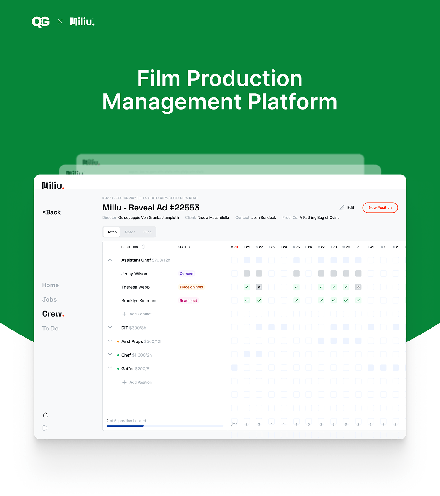 SAAS SaaS Platform  web application dashboard Custom Management Film Production Design FilmProdTech filmproject ShootManage Streamlined Production