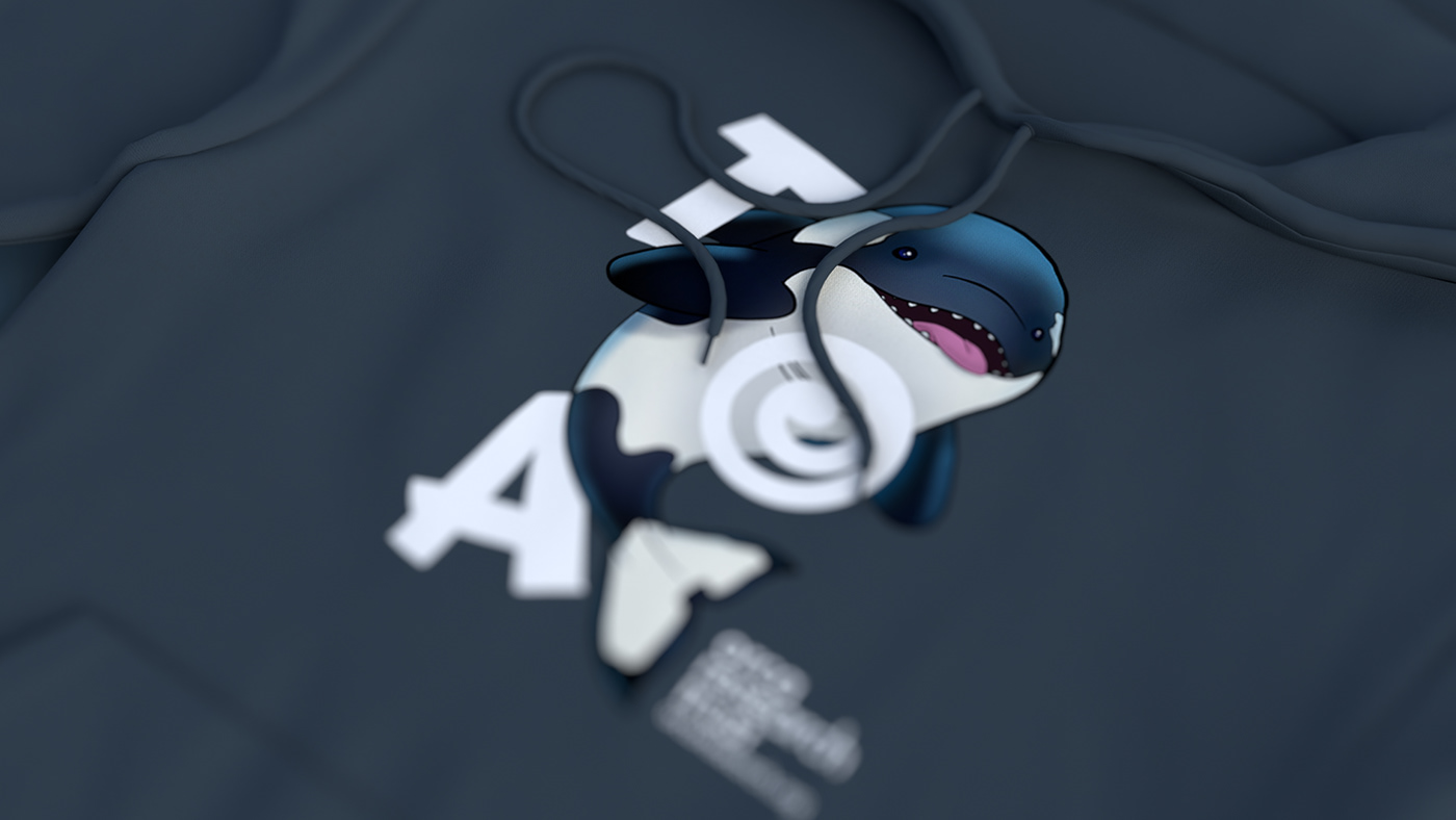 The Toa Legacy collection killer whale illustration designed by Bradley Pratt