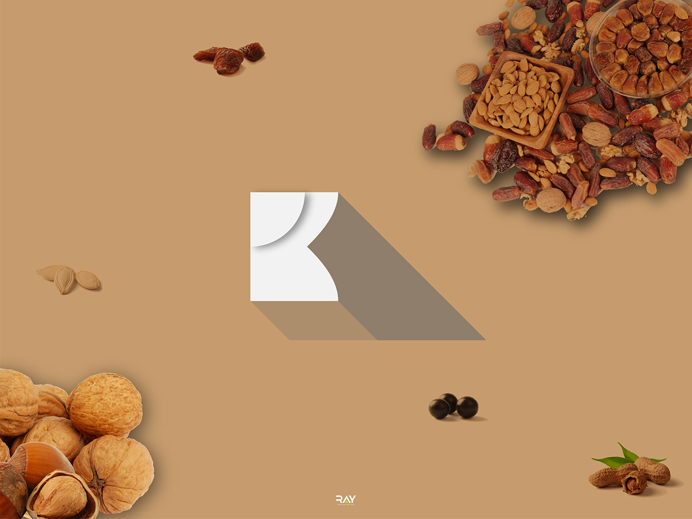 dried food logo Icon logo minimal Packaging visualization Wordmark Logo