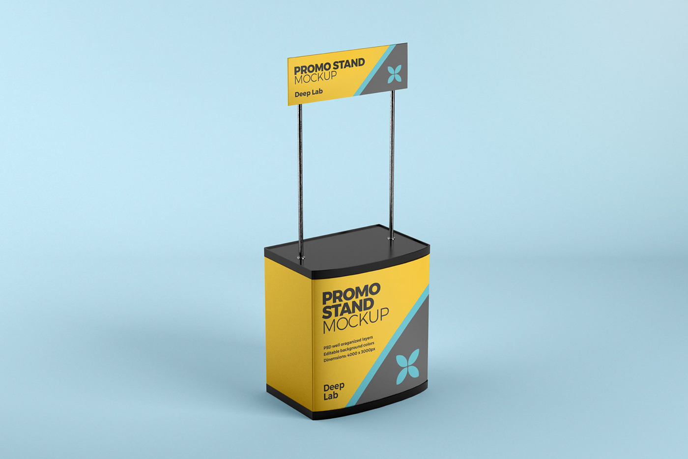Promo stand Mockup branding  marketing   posm Exhibition  Advertising  creative