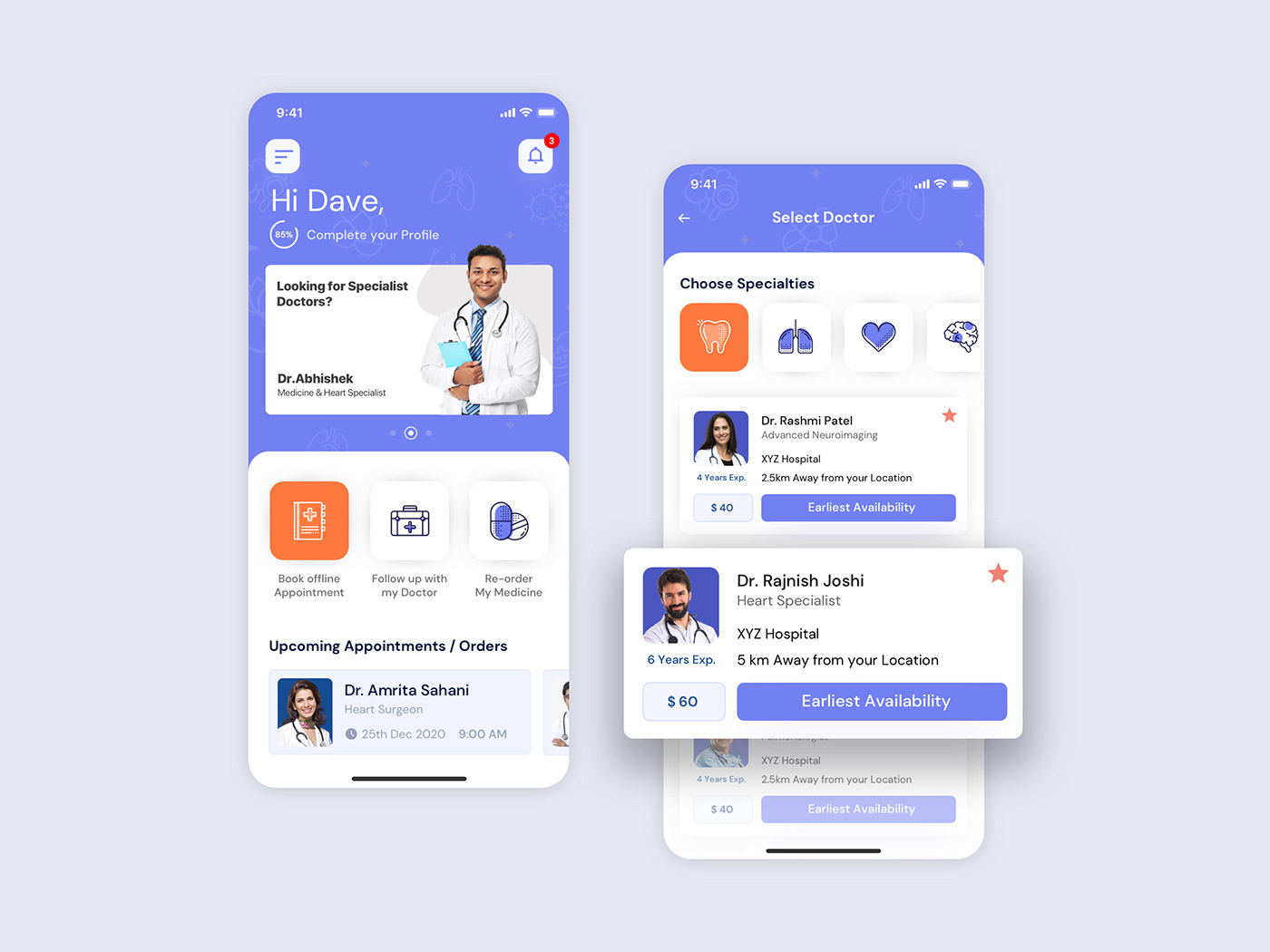android application clean design ios mobile Pharma UI ux visual