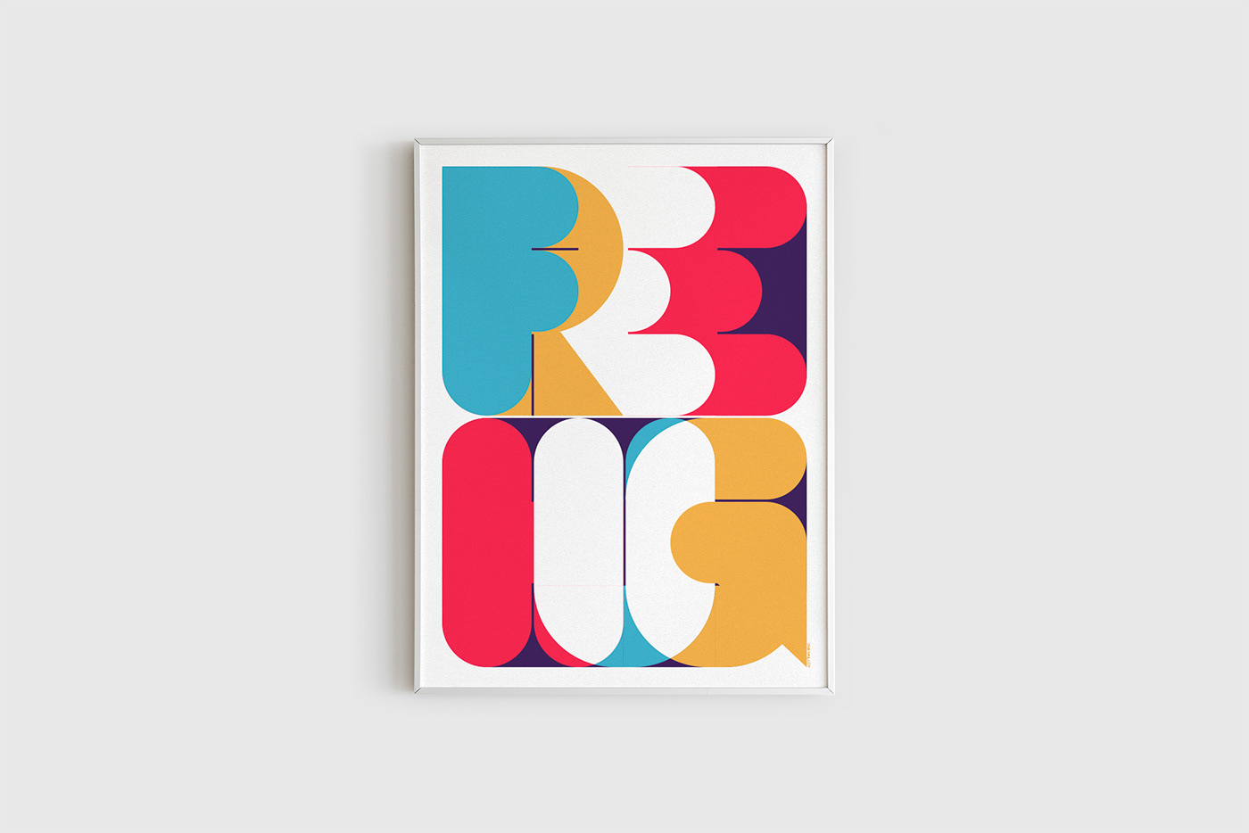 typography   Poster Design geometric design vector art type design france French lettering