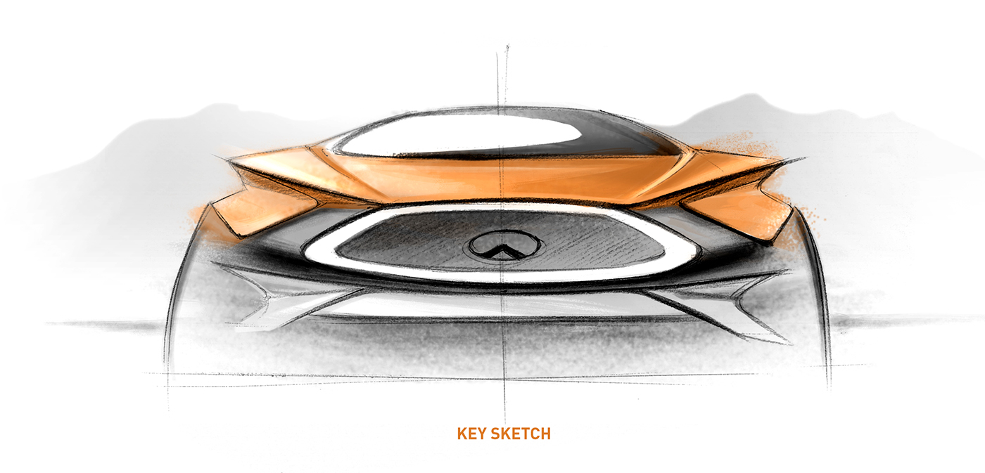 infiniti QX2025 QX design sketch automotive   concept car andrea Ortile