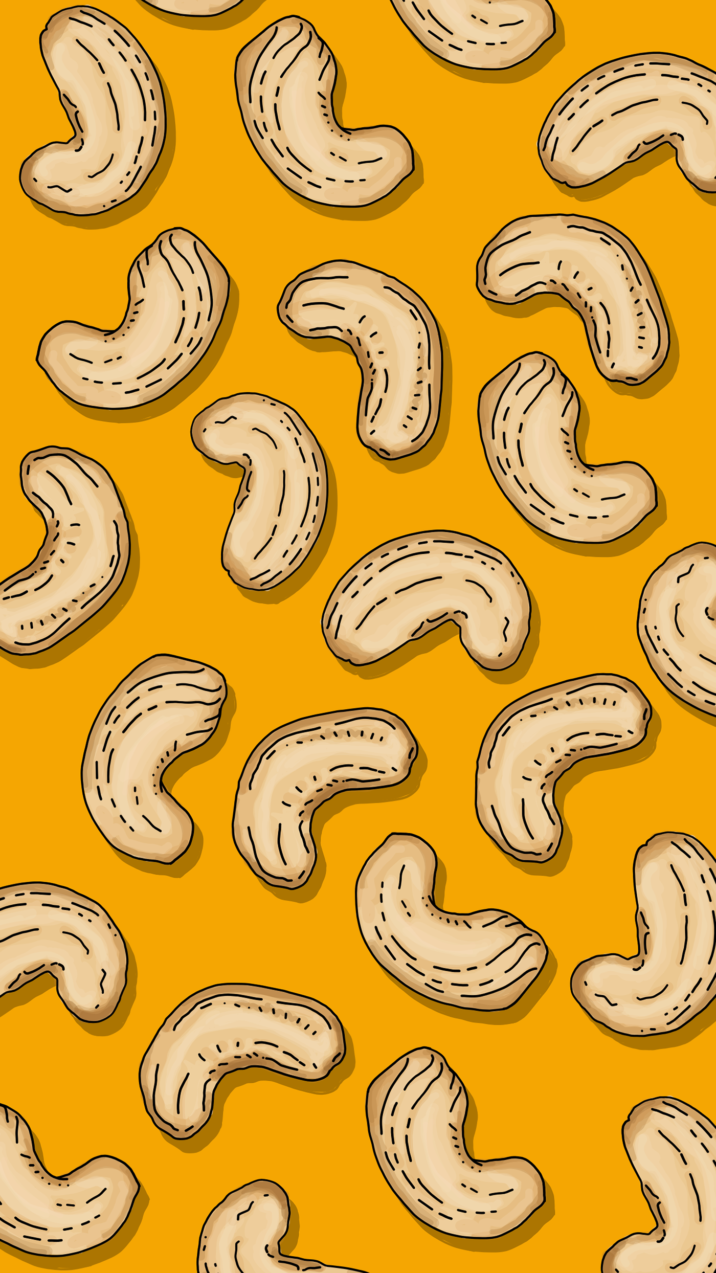 ILLUSTATONS Food  nuts adobe draw graphic design  iPhone background