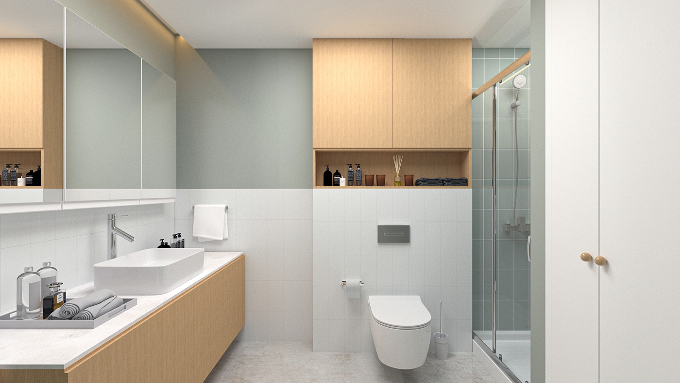 3D 3ds max bathroom bathroom design design Interior interior design  Render visualization vray