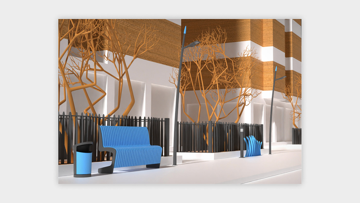 3D architecture design exterior industrial design  modern product design  Render Urban visualization