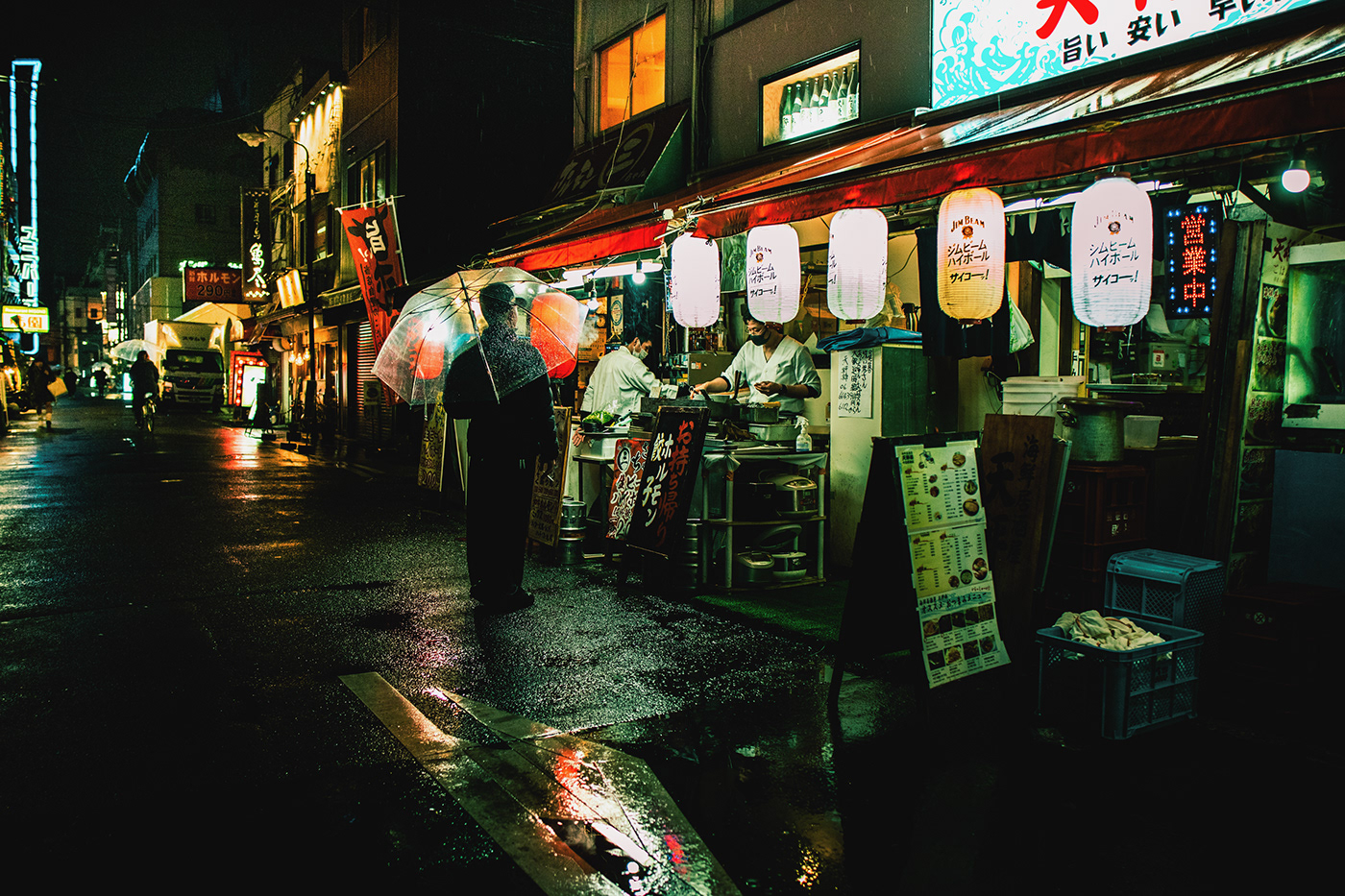 art direction  cinematic color grading japan Landscape Photography  rain Street street photography Urban