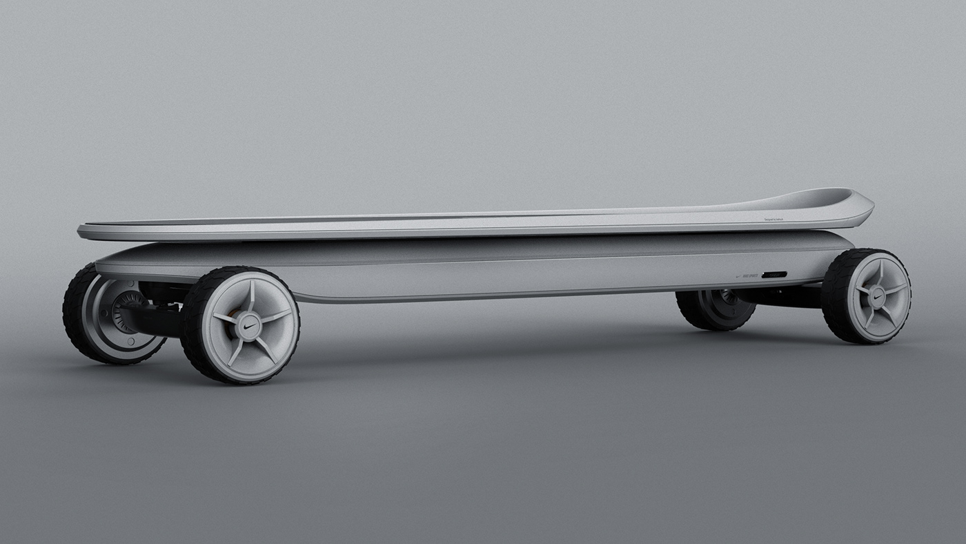 PM personal mobility Nike cruiser board product design  concept Board Design