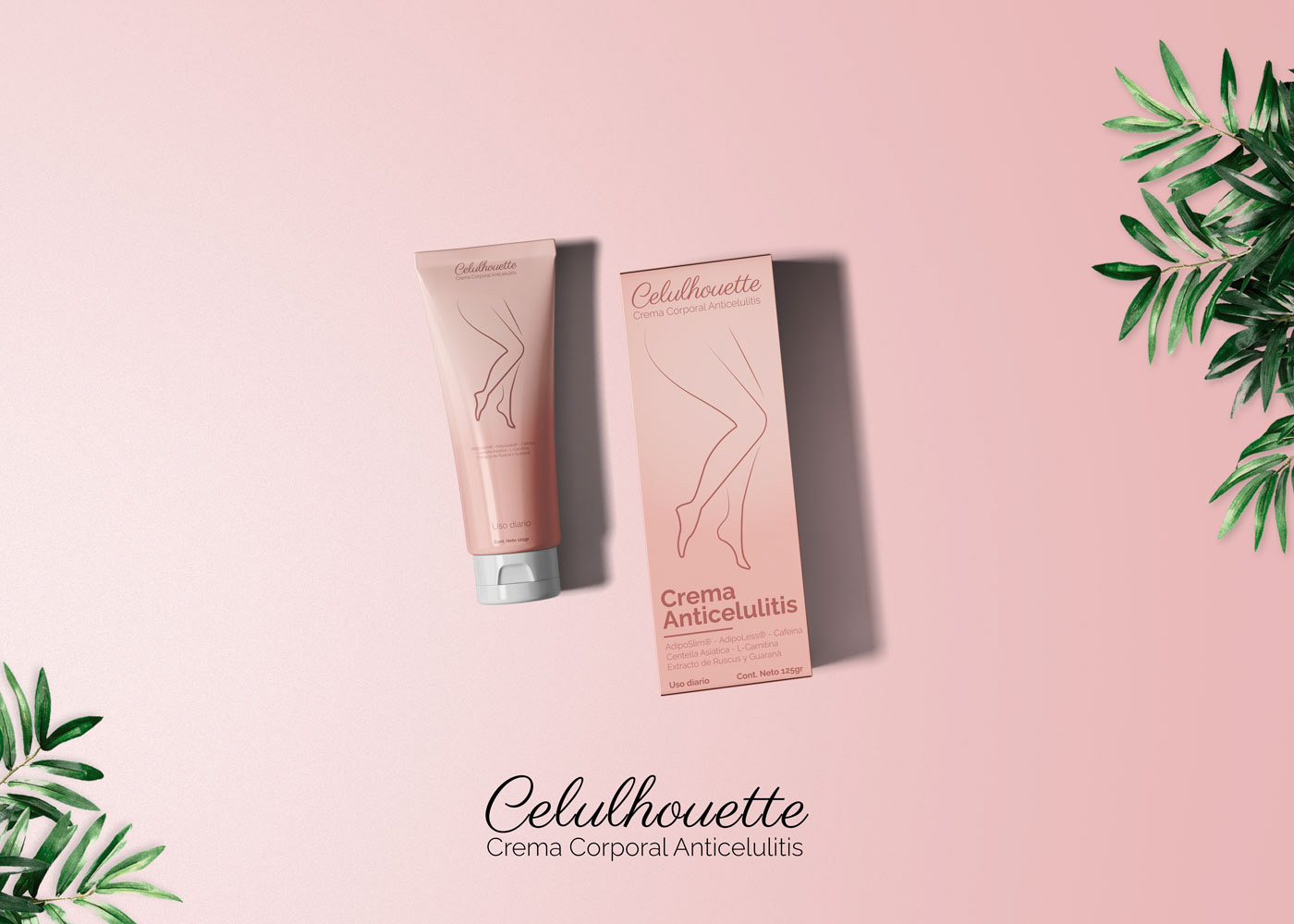anticelulitis Cosmetic cosmético cream crema diseño producto Packaging photoshop product design 