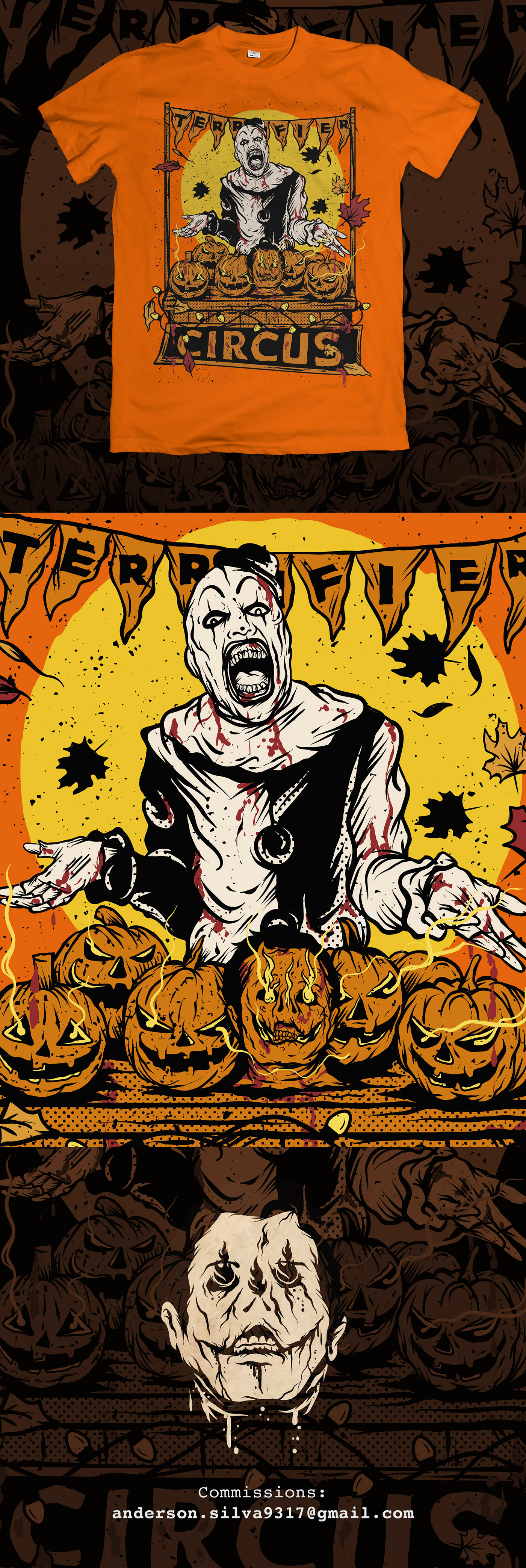 Digital Art  Halloween horror horror movie spooky tshirt
