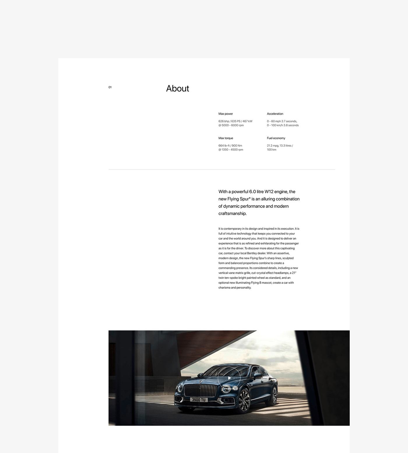 redesign Webdesign UI ux Web mobile minimal clean car luxury
