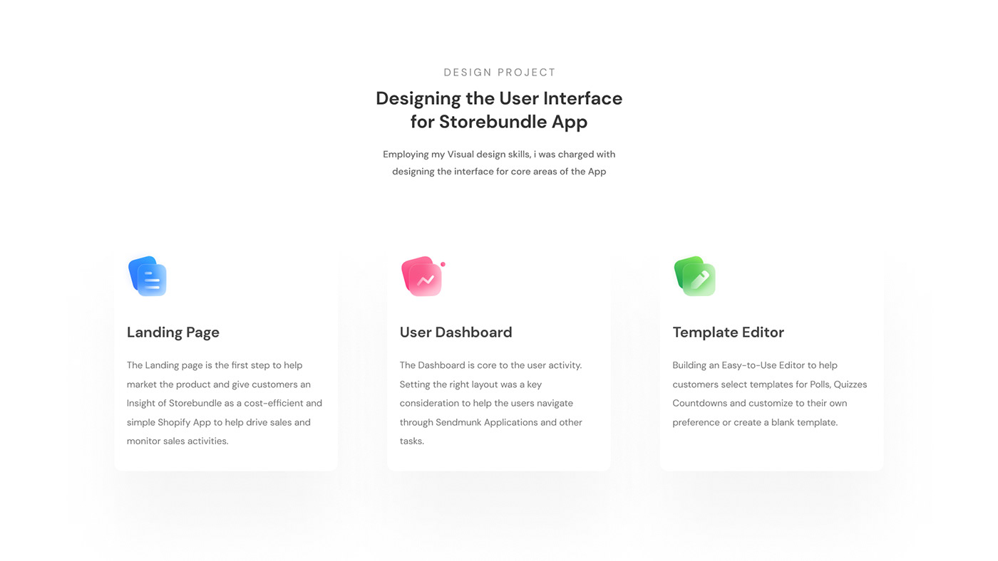app best design Case Study design landing page minimal Shopify ui ux Web Design  Website
