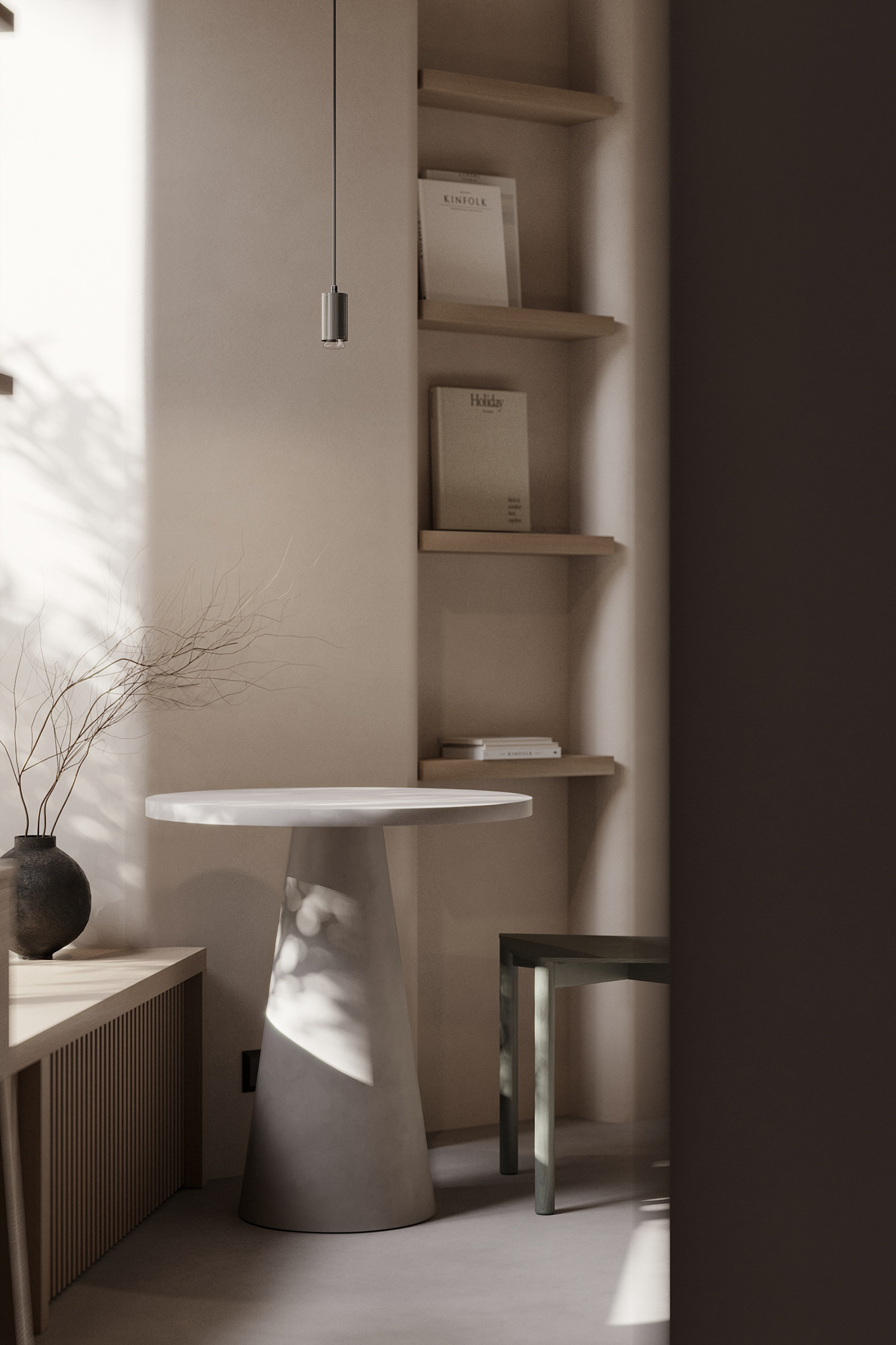 3ds max CGI chair coffeeshop corona Interior interior design  minimal Render visualization