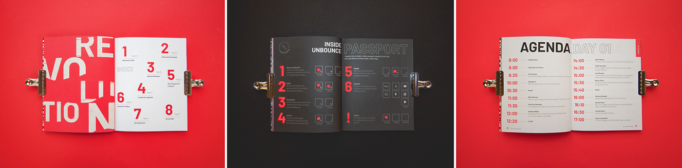 editorial design  hands vibrant vancouver conference black red gifs Case Study reference