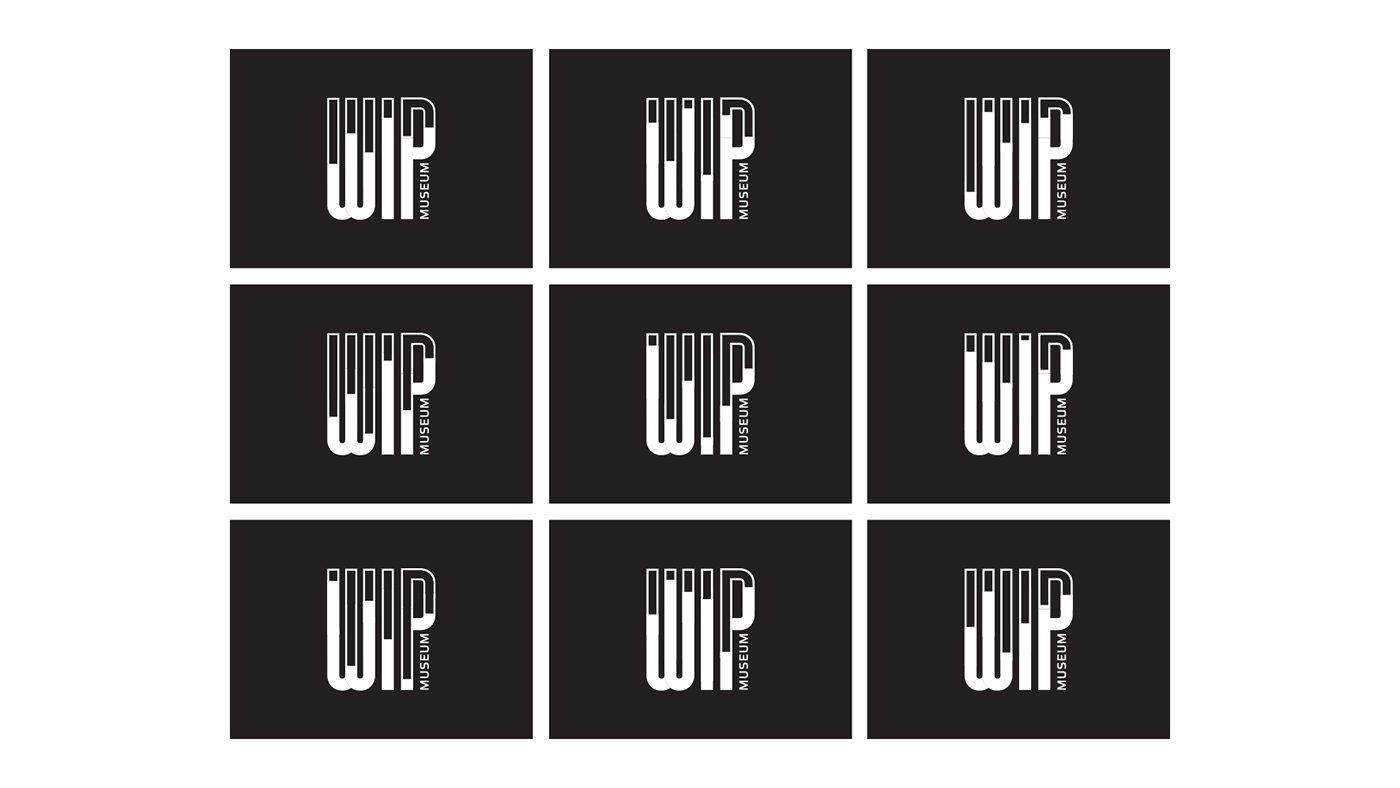 wip museum branding  Grad School studio project vector work in progress process adobeawards