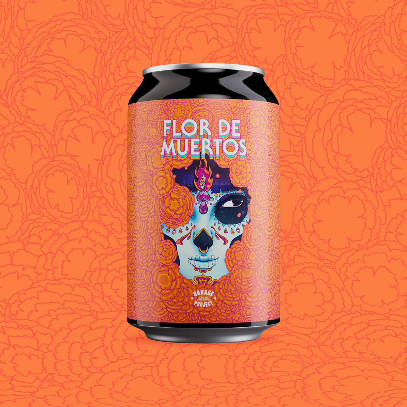 beer beer label product design  ILLUSTRATION  psychedelic alcohol beer can Beer Packaging mexico New Zealand