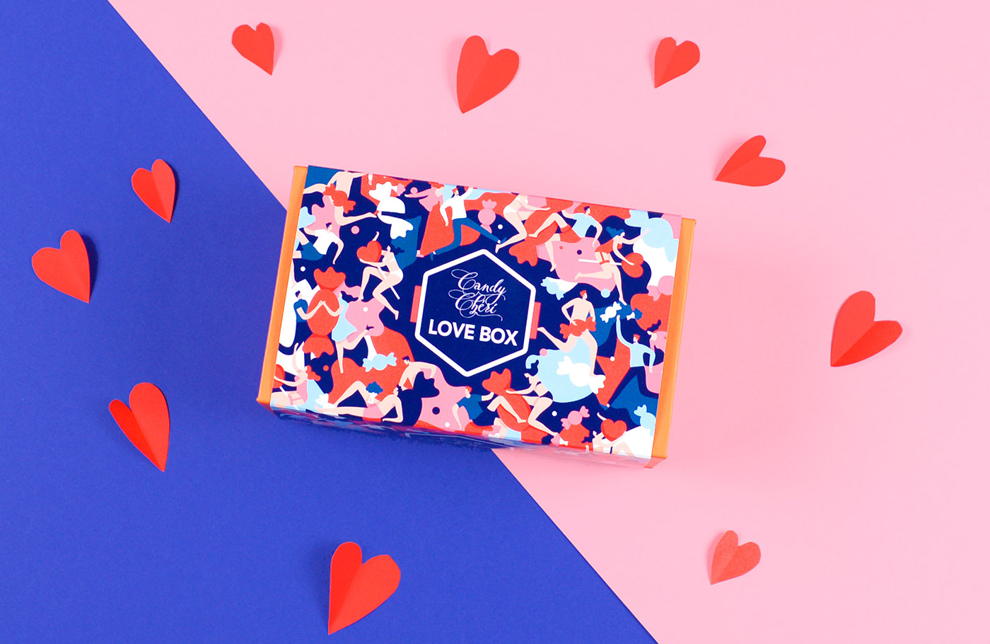 Candy Sweets Packaging pattern All Over Character Love