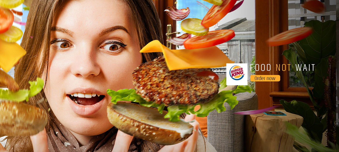 Food  logo burger social media social ads media