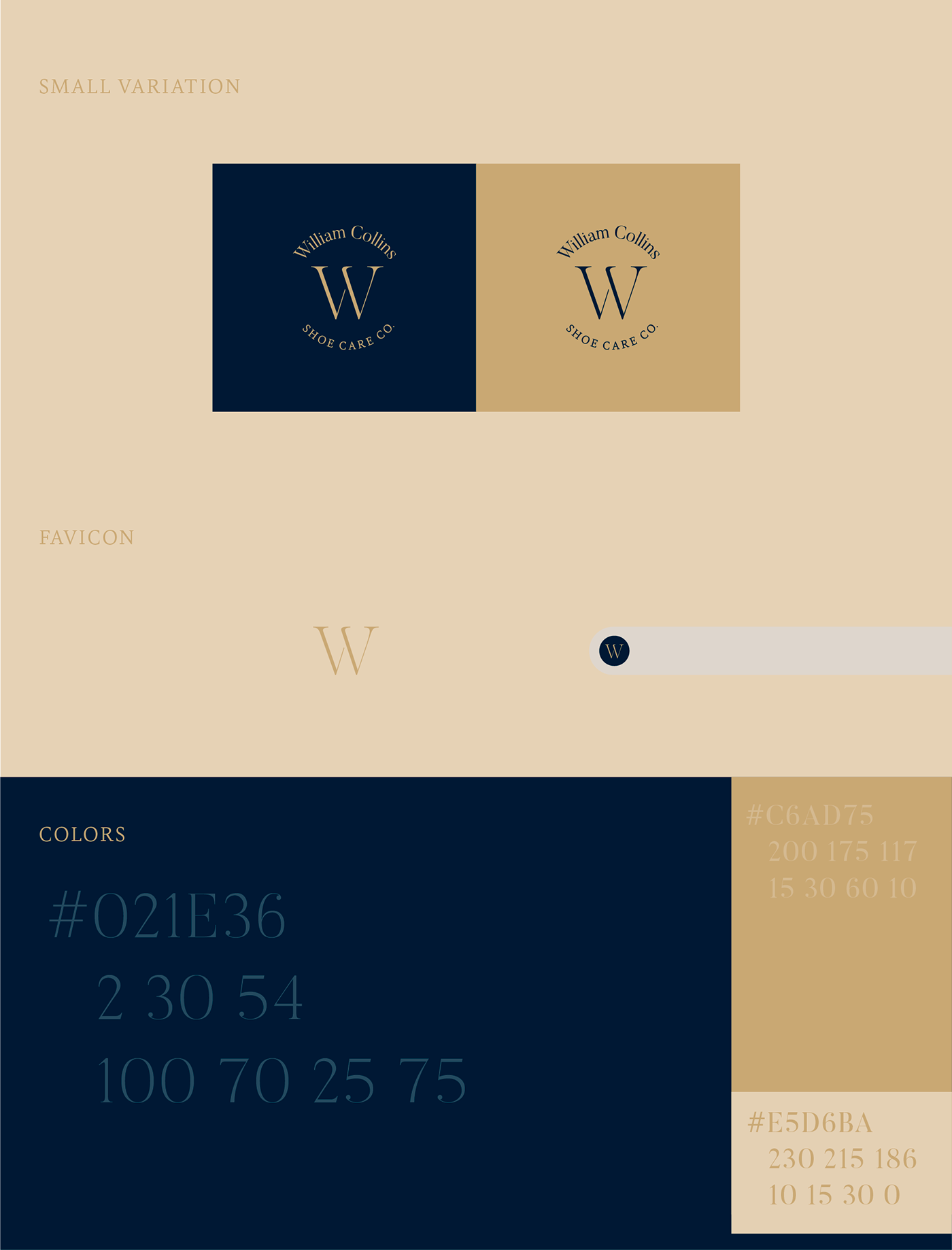 blue and gold brand identity branding  concept heritage brand Shoe Care vintage brand