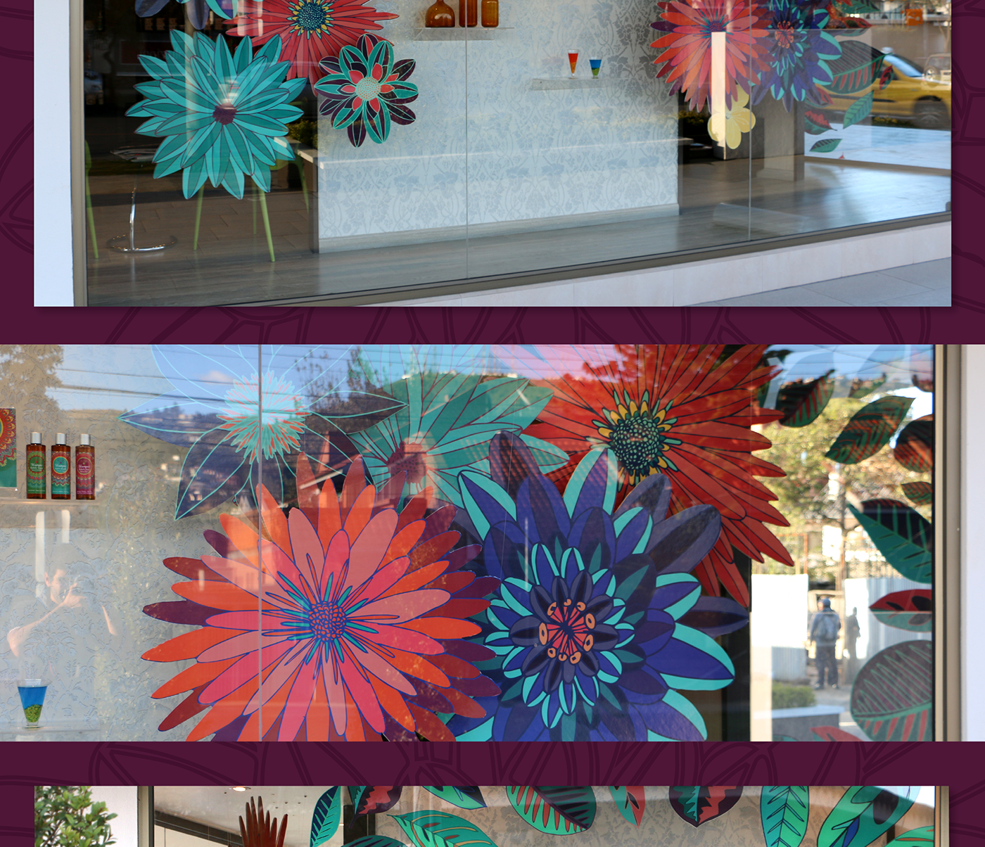 Visual Merchandising Flowers escaparatismo branding  image annoa cuenca Ecuador color Cosmetic