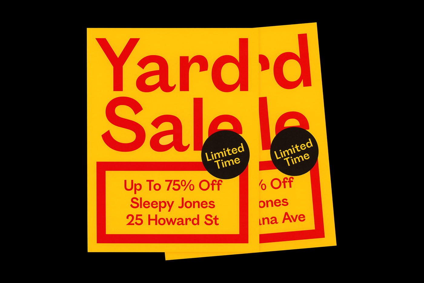 yard sale yard sale Advertising  Fashion  New York Manhattan soho flyer 35mm