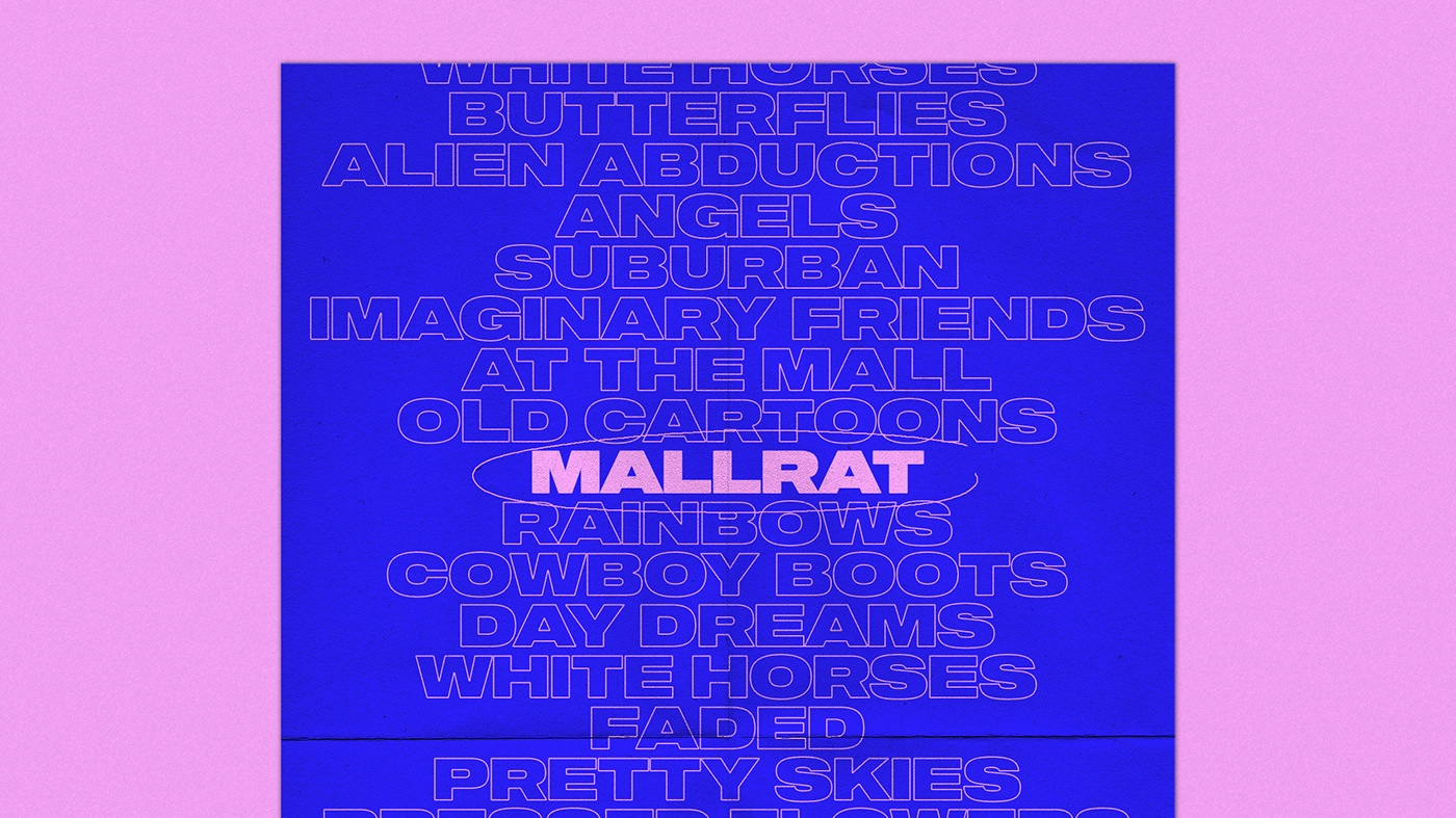 album cover art direction  cover cover design ILLUSTRATION  Mallrat music