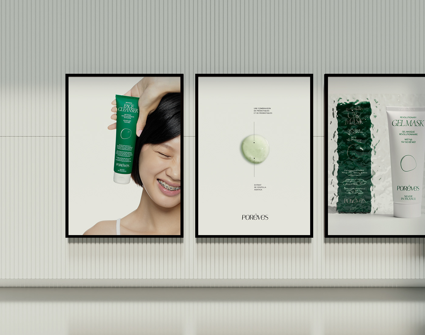 cosmetics skincare beauty natural Packaging brand identity Medicinal Webdesign science green aesthetic