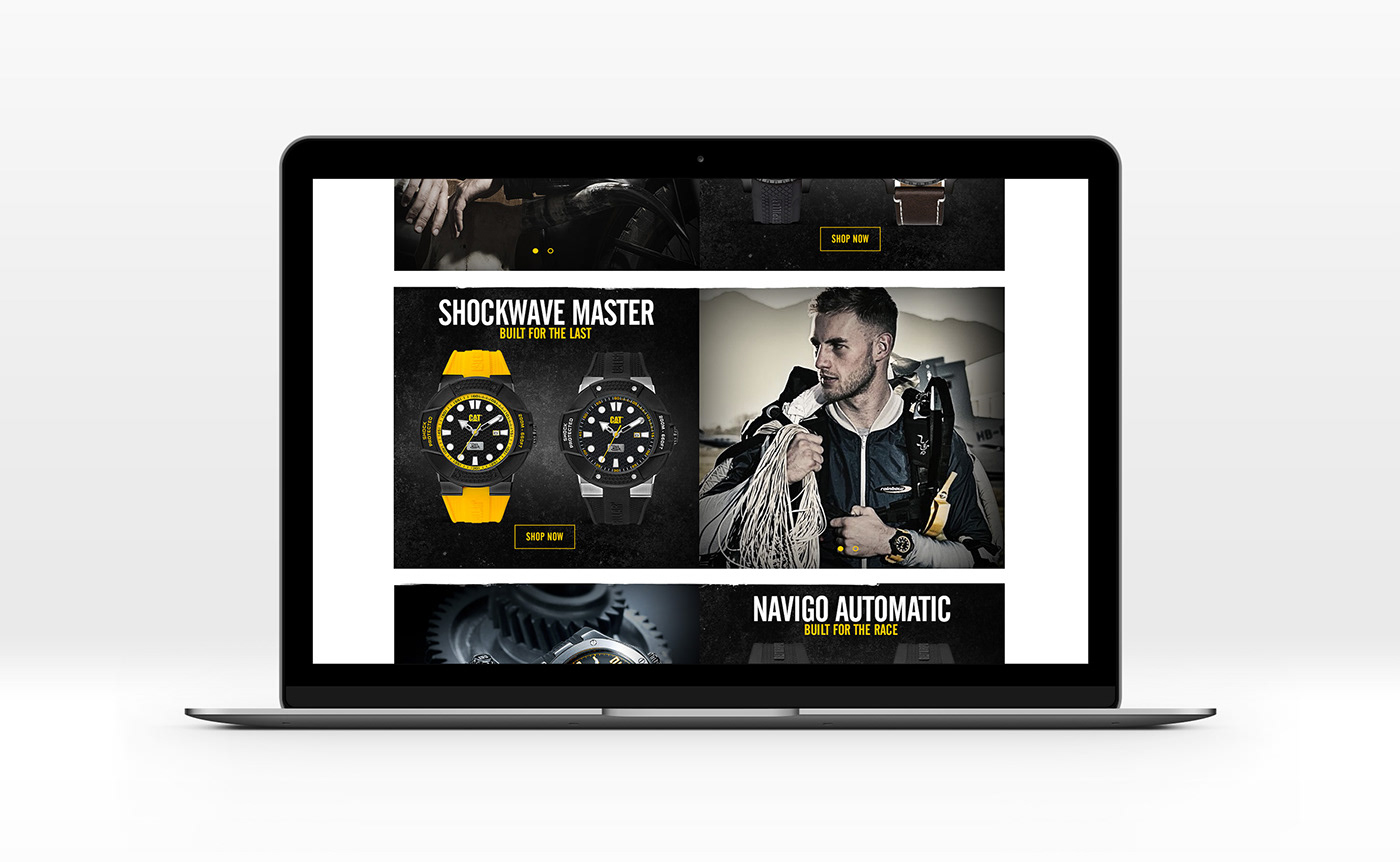 Watches luxury Caterpillar catwatches e-commerce magento catalog store