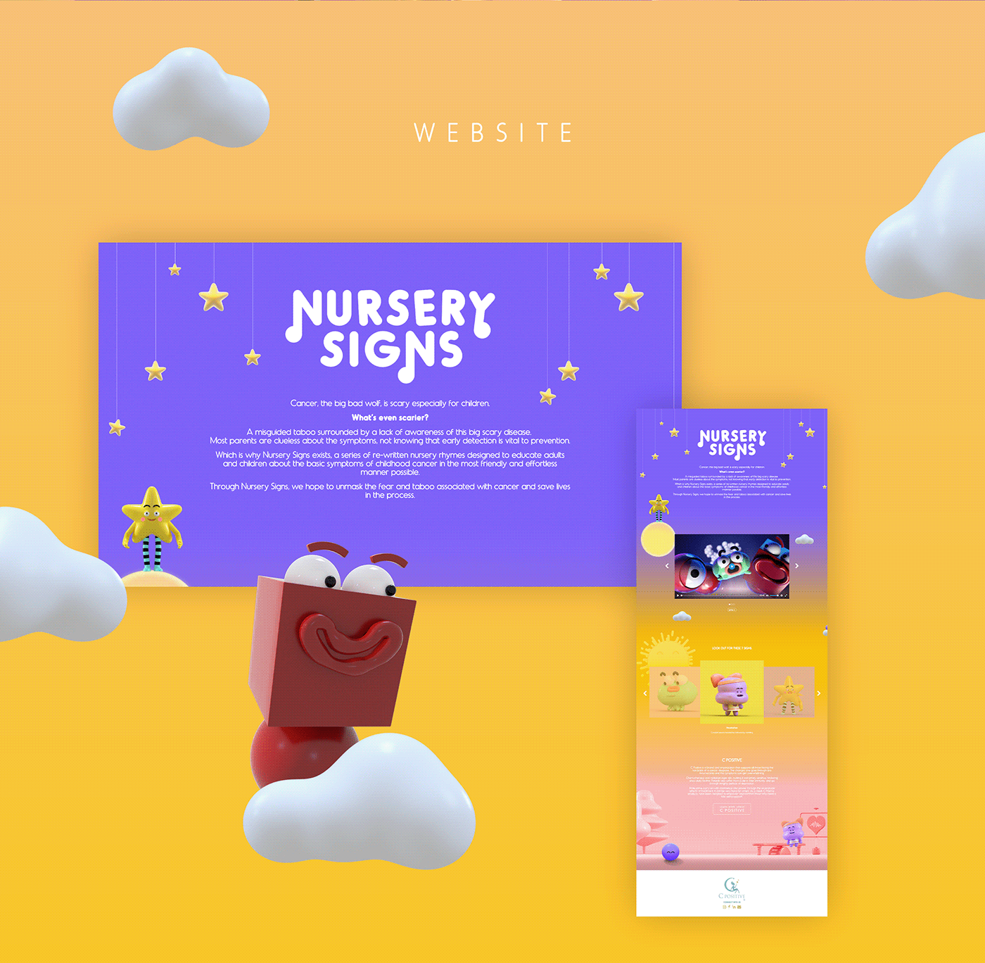 nursery rhymes Character design  3d animation childhood cancer saatchi dubai art direction  campaign ad Advertising 