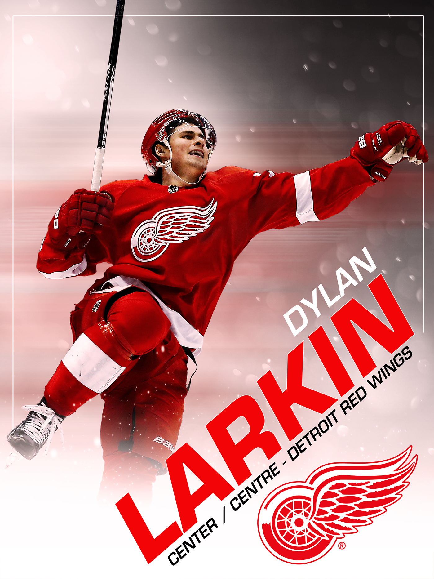 Dylan Larkin Detroit Red Wings Poster on Behance