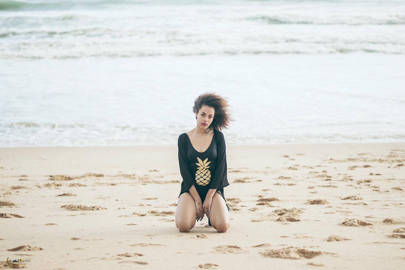 afro girl sexy Hot playboy Pineapple beach swimwear body