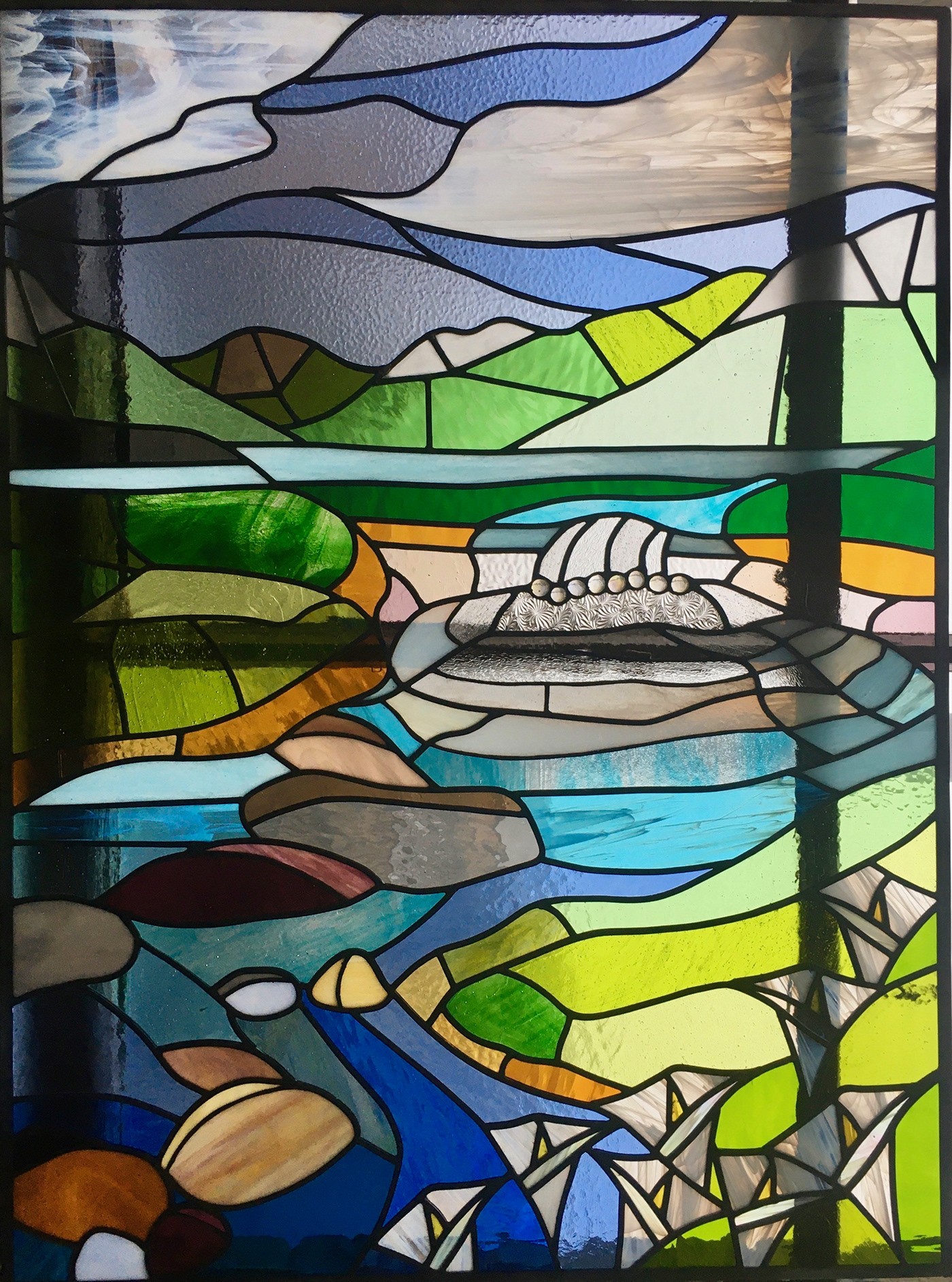 art glass lake district leaded light leaded panel stained glass Stained Glass Leeds stained glass yorkshire Zoe Eady
