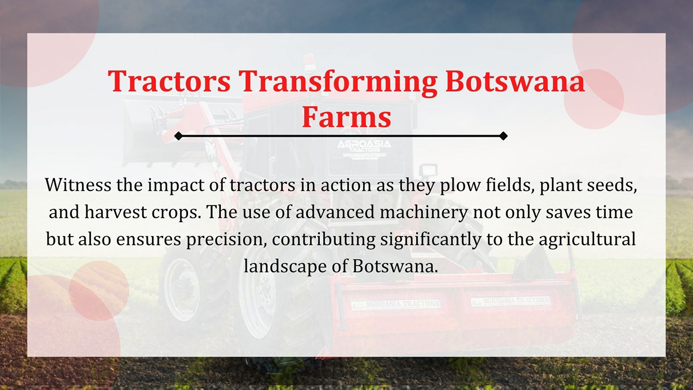 tractors agriculture farm Massey Ferguson Tractor John Deere Botswana agriculture in botswana New Holland tractors for sale