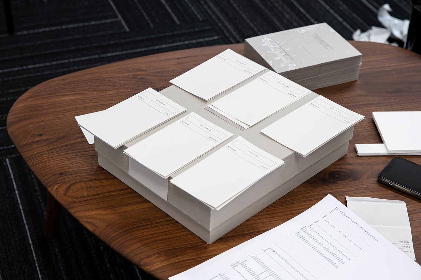 box branding  cardboard corporate gift giftbox minimalistic overshirt Packaging silkscreen