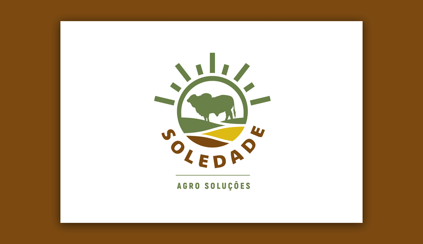 Agro branding  logo farmer Agribusiness pecuária Gado farm Nelore