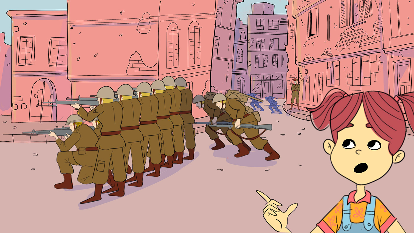 animation  animation 2d background backgroundillustration battle charachters Character design  history Procreate procreate illustration