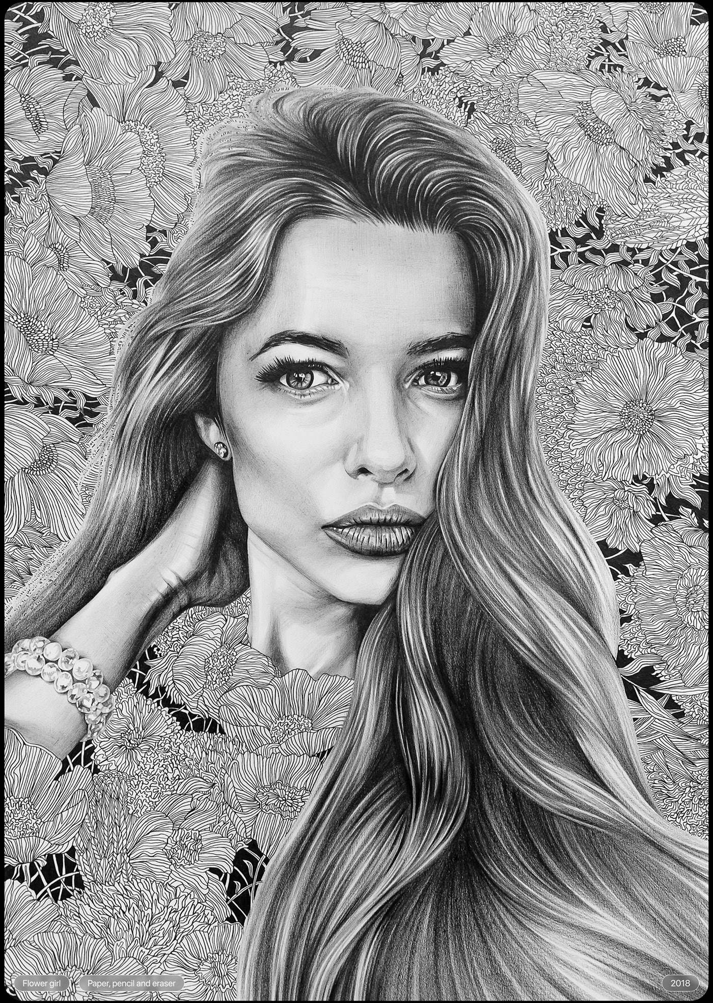 pencil portrait art Pencil drawing Drawing  ILLUSTRATION  modern illustration graphic Character people