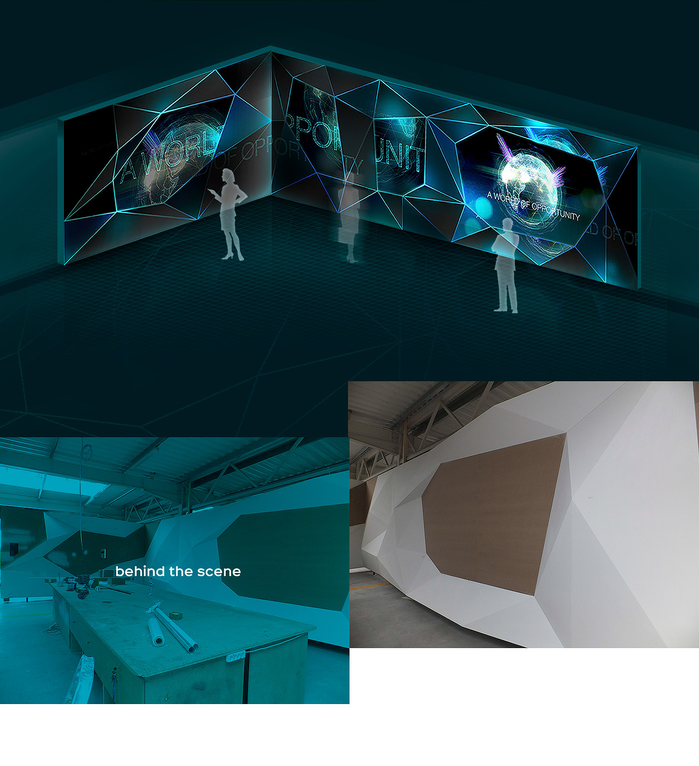ABB showroom Mapping 3D augmented reality tv touch