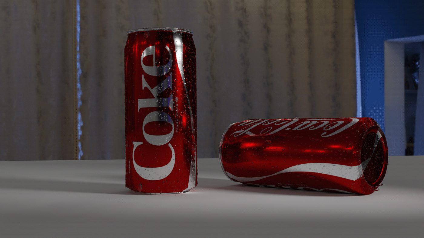 3D 3D product modelling blener advertisment coke 3D PRDOCUT 3D PRODUCT DESGINE cokacola