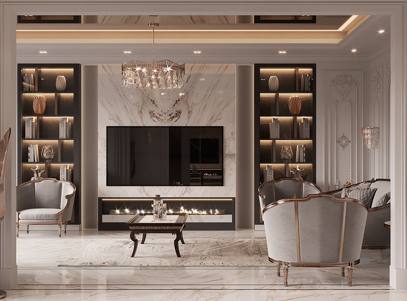 luxury architecture visualization archviz 3ds max corona Villa modern